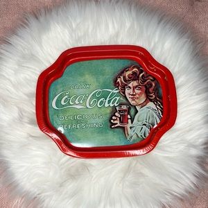 Super cute mini Coca Cola Vintage Metal Tray